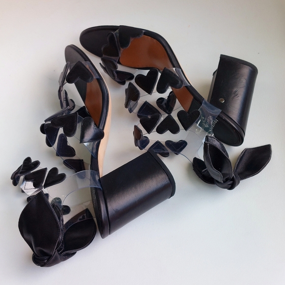 SOLD Laurence Dacade black leather Tamara ankle strap sandals, EU40, NWT, flaw - Picture 11 of 16